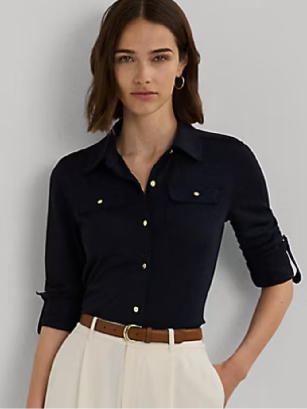 NWT Ralph Lauren Navy Shirt XS